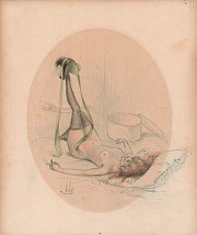 Jeune femme nue sur un lit