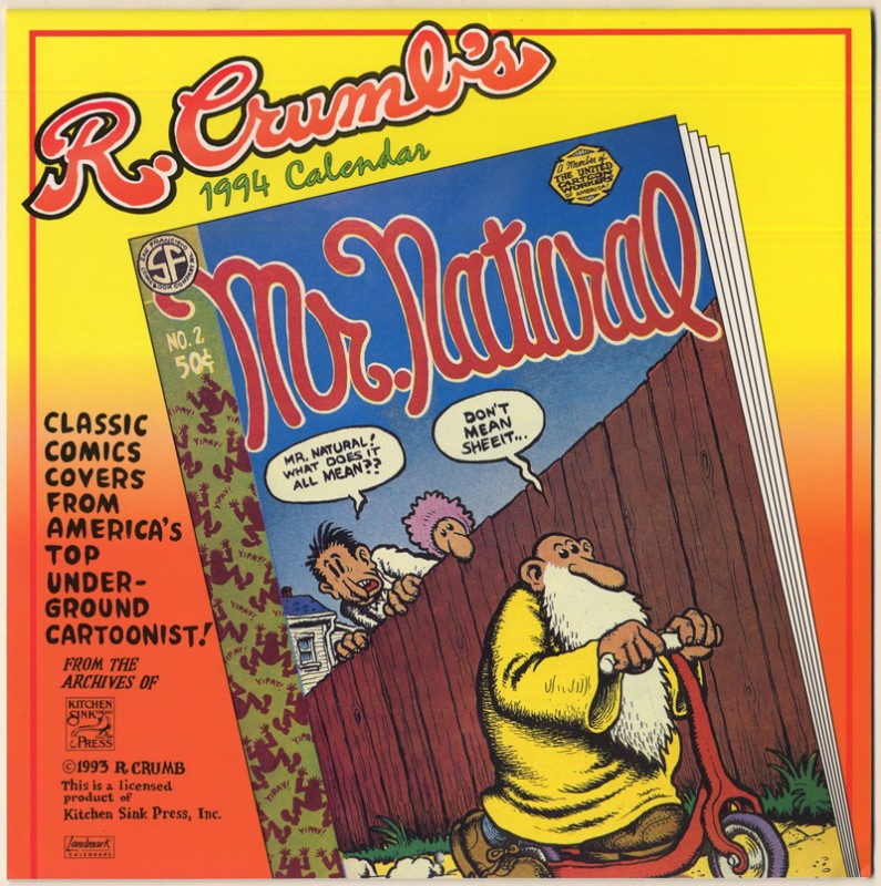 Illustration "R. Crumb calendar 1994" by Robert Crumb Griffioen Grafiek