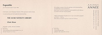 Uitnodiging Expositie Chris Ware