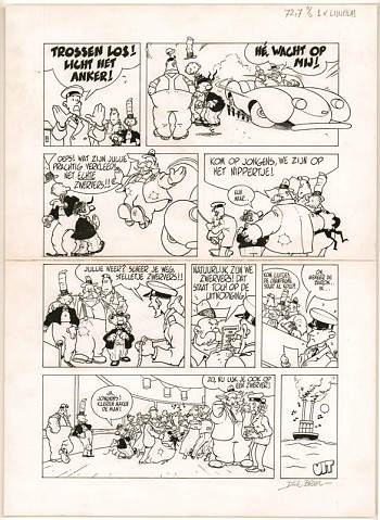 2 Originele pagina's Hulbert - Gemaskerd bal