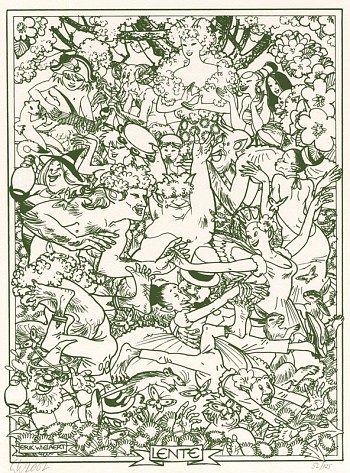 De Serie # 7: De 4 seizoenen - Zeefdrukset