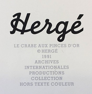 Le Crabe aux Pinces d'Or