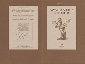 Anal Antics certificaat