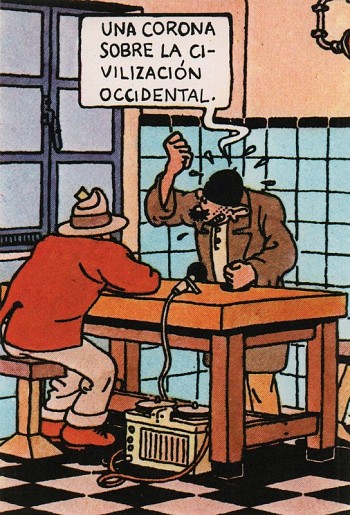 Kaart Una corona sobre la civilizaión occidental