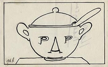 Originele schetsen voor Bulletje en de Bonestaak