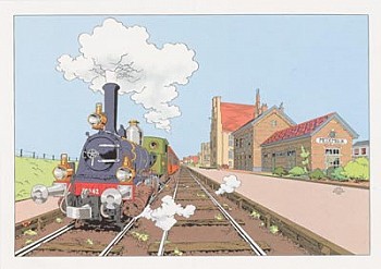 Postcard Stoomtram Hoorn-Medemblik