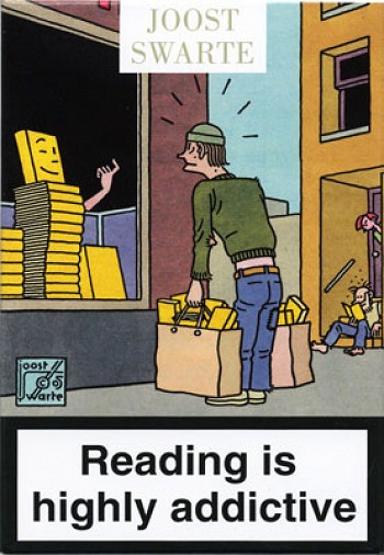 Reading is dangerous (set of 12 postcards)