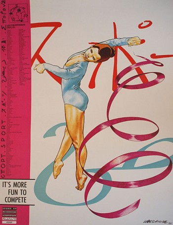 Sportposters: ritmische gymnastiek