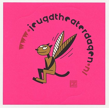 Sticker Jeugdtheaterdagen (roze)