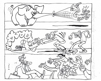 Tekening voor Algemeen Dagblad