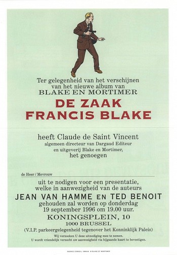 Uitnodiging De zaak Francis Blake