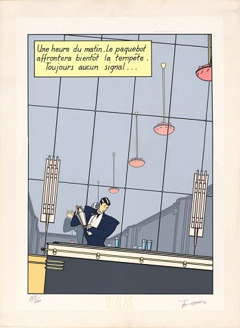 Une heure du matin. Le paquebot affrontera bientôt la tempête. Toujours aucun si