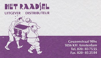 Visitekaartje Het Raadsel