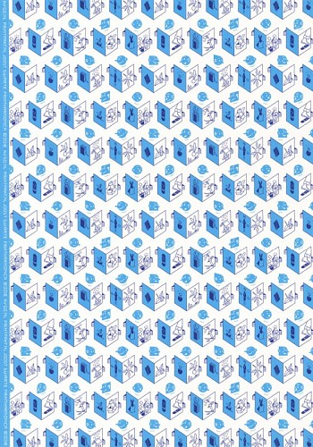 Wrapping paper Blue