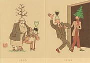 Nieuwjaarkaart The Royal Dutch Graphical Society 1993-1994