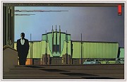 Postcard W.M. Dudok - Tribune Sportpark Hilversum