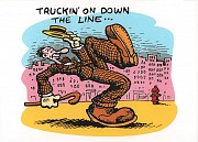 Postcard Truckin' on down the line...