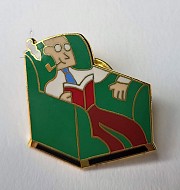 Pin Man die leest