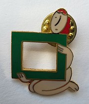 Pin Vrouw met lijst