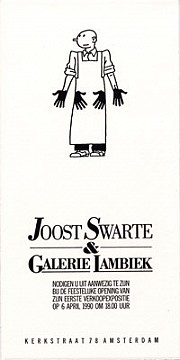 Uitnodiging Joost Swarte & Galerie Lambiek