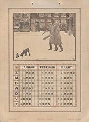 Hahn Kalender 1912 Januari t/m Maart