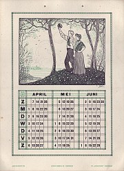 Hahn Kalender 1912 April t/m Juni