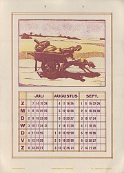 Hahn Kalender 1912 Juli t/m September